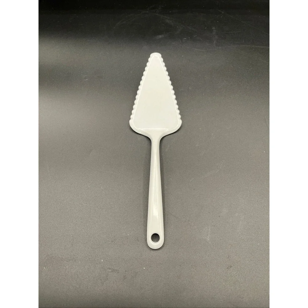 Vtg Copco White Melamine Pie Cake Server Serverware USA Dishwasher Safe Serrated